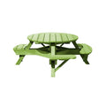  C.R. Plastic Products Generation T50WC-17 Picnic Table - Kiwi Lime IMAGE 1