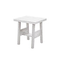  C.R. Plastic Products Tofino DST248-02 19" End Table - White IMAGE 1
