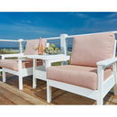  C.R. Plastic Products Tofino DST248-02 19" End Table - White IMAGE 2