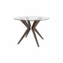  Canadel Downtown GRN04242CL19MDPNF Round Table with Glass Top IMAGE 1