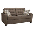  Simmons Upholstery Canada Carly Fabric Sleeper Loveseat 1044-63 CHALET CHOCOLATE IMAGE 1