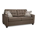  Simmons Upholstery Canada Carly Fabric Full Sleeper Loveseat 1044-73 Chalet Chocolate IMAGE 1
