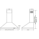  Broan 30-inch EW48 Series Wall Mount Range Hood EW4830BLS IMAGE 10