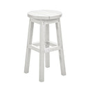  C.R. Plastic Products Generation C21C-02 Counter Height Bar Stool - White IMAGE 1