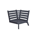  C.R. Plastic Products Tofino DSF246-18 Sectional Corner Piece - Slate Grey IMAGE 1