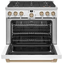  Café 36-inch Freestanding Gas Range with WI-FI Connect CGY366P4TW2 IMAGE 2