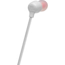  JBL In-Ear Headphones with Microphone JBLT125BTWHTAM IMAGE 4