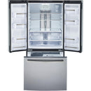  GE Profile 30-inch, 20.8 cu. ft. French 3-Door Refrigerator with Internal Water Dispenser PNE21NYRKFS IMAGE 2