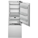  Bertazzoni 30-inch, 16 cu.ft. Built-in Bottom Freezer Refrigerator with Ice Maker REF30BMBZPNV IMAGE 1