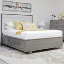  Mako Wood Furniture Metro Full Upholstered Bed with Storage 7700-ST-UP-HR-D/F IMAGE 1