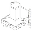  Best 36-inch WCS1 Series Wall Chimney Hood WCS1366SS IMAGE 8