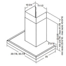 Best 36-inch WCS1 Series Wall Chimney Hood WCT1366SS IMAGE 6
