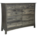  Mako Wood Furniture Megan 9-Drawer Dresser Megan M-6000-40-9-D Dresser - Semi-Grey IMAGE 2