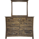  Mako Wood Furniture Megan 9-Drawer Dresser Megan M-6000-40-9-D Dresser - Brindle Brown IMAGE 3