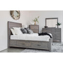  Mako Wood Furniture Robina King Bed with Storage Robina 4300-ST-K King Storage Bed - Sand IMAGE 3