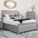  Mako Wood Furniture Robina Queen Bed with Storage Robina 4300-ST-Q Queen Storage Bed - Sand IMAGE 1
