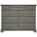  Mako Wood Furniture Symphony 10-Drawer Dresser Symphony 2900-40-10 Dresser - Green Grey IMAGE 1