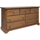  Mako Wood Furniture Decora 7-Drawer Dresser Decora 800-40 Dresser - Caramel IMAGE 1