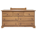  Mako Wood Furniture Decora 7-Drawer Dresser Decora 800-40 Dresser - Caramel IMAGE 2