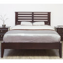  Mako Wood Furniture Ella Queen Platform Bed Ella 6200-Q Queen Platform Bed - Chocolate IMAGE 1