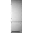  Bertazzoni 30-inch, 15.5 cu. ft. Built-in Bottom Freezer Refrigerator with Digital Display REF30BMBIXRT IMAGE 1