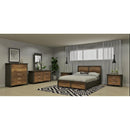  MEQ Dresser Mirror 9584MC Dresser Mirror - Slate/Walnut IMAGE 2