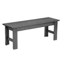  C.R. Plastic Products B12-18 Basic Bench - Slate Grey IMAGE 1