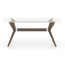  Canadel Downtown GRE04072WA19MDPNF Rectangular Table with Glass Top IMAGE 2