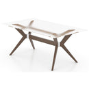  Canadel Downtown GRE04072WA19MDPNF Rectangular Table with Glass Top IMAGE 3