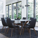  Canadel Downtown GRE04072WA19MDPNF Rectangular Table with Glass Top IMAGE 4