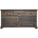  Mako Wood Furniture Polo 7-Drawer Dresser Polo 800-40 7-Drawer Dresser- Grey IMAGE 1