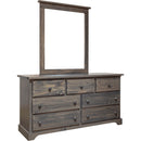  Mako Wood Furniture Polo 7-Drawer Dresser Polo 800-40 7-Drawer Dresser- Grey IMAGE 3