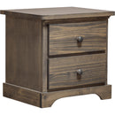  Mako Wood Furniture Polo 2-Drawer Nightstand Polo 800-60 2-Drawer Nightstand- Grey IMAGE 2