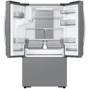  Samsung 36-inch, 25 cu. ft. Counter-Depth French 3-Door Refrigerator with Family Hub™ RF27CG5900SRAC IMAGE 2