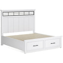  Benchcraft Ashbryn B844B4 King Panel Storage Bed IMAGE 5
