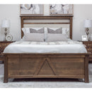  Mako Wood Furniture Megan King Upholstered Bed Megan M-6000-UP-K King Upholstered Bed - Brindle Brown IMAGE 1