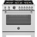  Bertazzoni 36-inch Freestanding Gas Range MAS366BCFGMXTLP IMAGE 1
