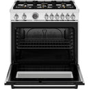  Bertazzoni 36-inch Freestanding Gas Range MAS366BCFGMXTLP IMAGE 2