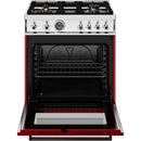  Bertazzoni 30-inch Freestanding Gas Range PRO304BFGMROT IMAGE 2