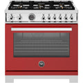  Bertazzoni 36-inch Freestanding Dual-Fuel Range PRO366BCFEPROT IMAGE 1