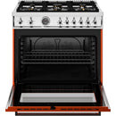  Bertazzoni 36-inch Freestanding Gas Range PRO366BCFGMART IMAGE 2