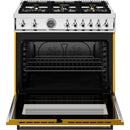  Bertazzoni 36-inch Freestanding Gas Range PRO366BCFGMGIT IMAGE 2