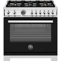  Bertazzoni 36-inch Freestanding Gas Range PRO366BCFGMNET IMAGE 1