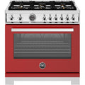  Bertazzoni 36-inch Freestanding Gas Range PRO366BCFGMROT IMAGE 1