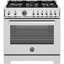  Bertazzoni 36-inch Freestanding Gas Range PRO366BCFGMXTLP IMAGE 1