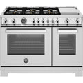  Bertazzoni 48-inch Freestanding Dual-Fuel Range PRO486BTFEPXT IMAGE 1