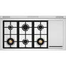  Bertazzoni 48-inch Freestanding Dual-Fuel Range PRO486BTFEPXT IMAGE 3