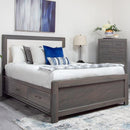  Mako Wood Furniture Delta Queen Bed with Storage M-8000-ST-UP-Q IMAGE 1