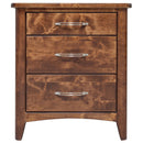  Mako Wood Furniture Saffron 3-Drawer Nightstand M-8700-65 IMAGE 1