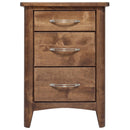 Mako Wood Furniture Saffron 3-Drawer Nightstand M-8700-65-MINI IMAGE 1